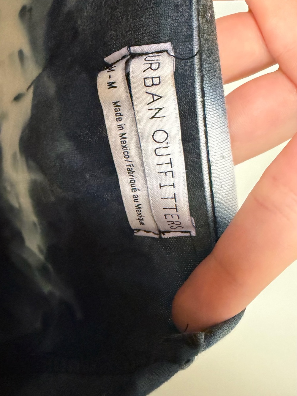 Urban Outfitters Navy and White Tie-Dye Mini Dress - Picture 3 of 4